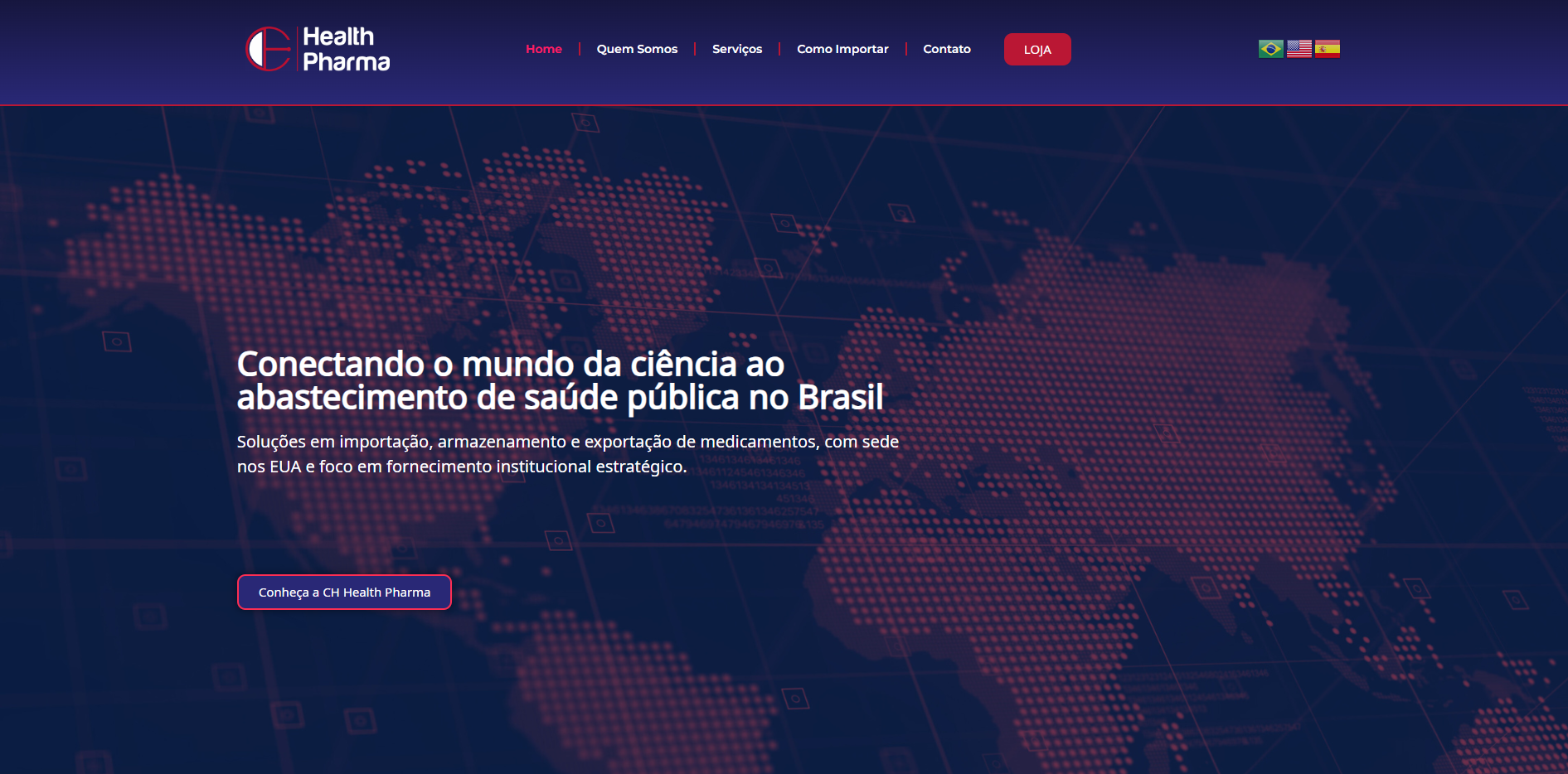 CH Health Pharma — Site institucional farmacêutico